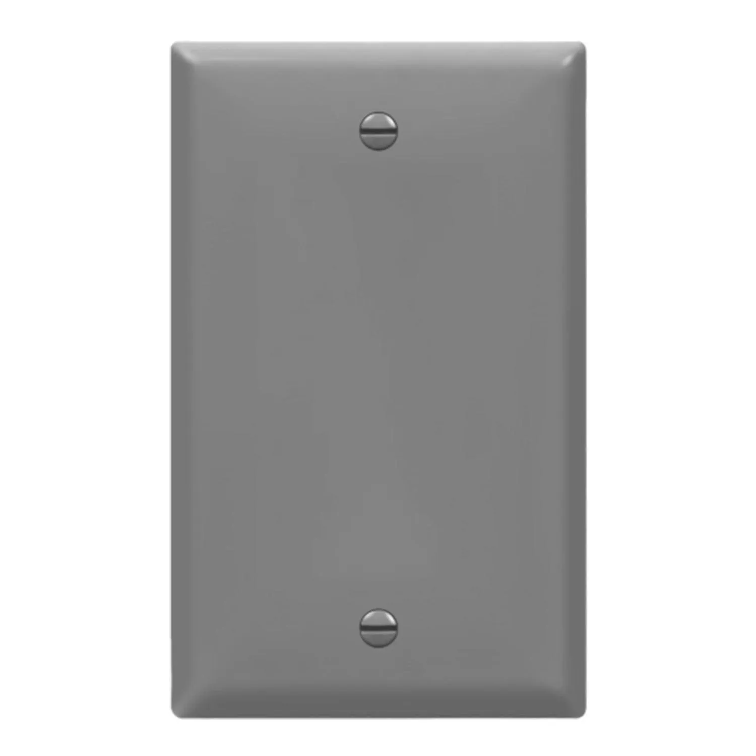 1-Gang Blank Wall Plate Gray