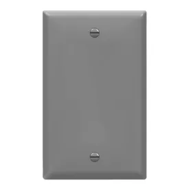 1-Gang Blank Wall Plate Gray