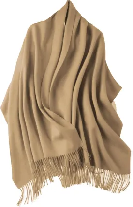 100% Merino Wool Scarf Cashmere Feel More Warm and Soft Oversize Festival Gift Winter &Early Spring Scarve