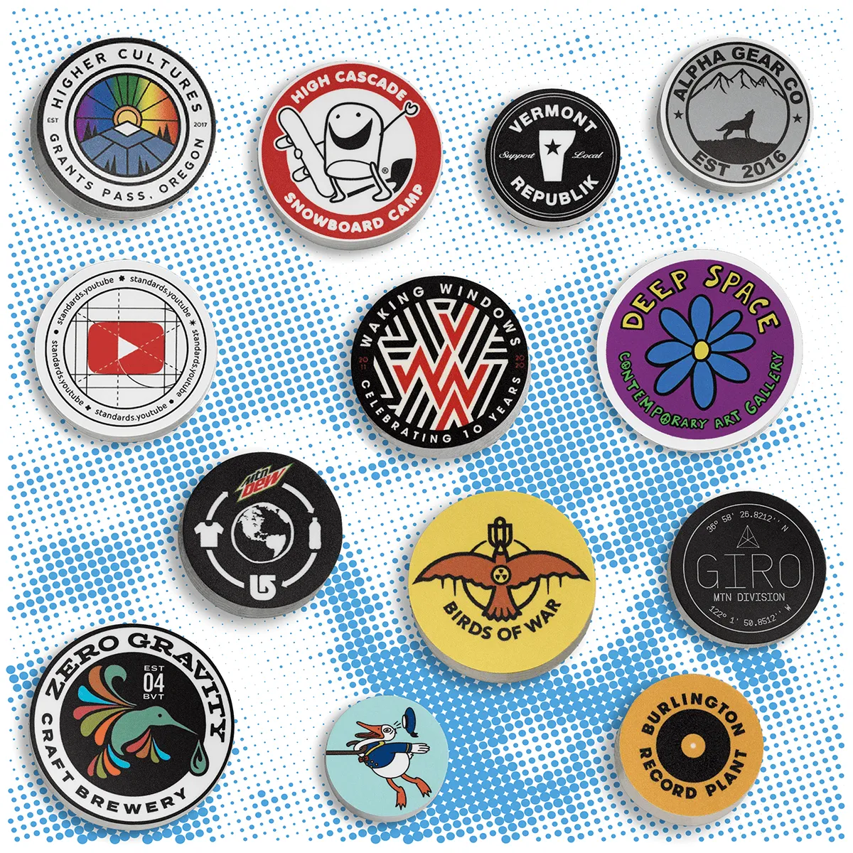 400 Custom 2" Circle Stickers for $49