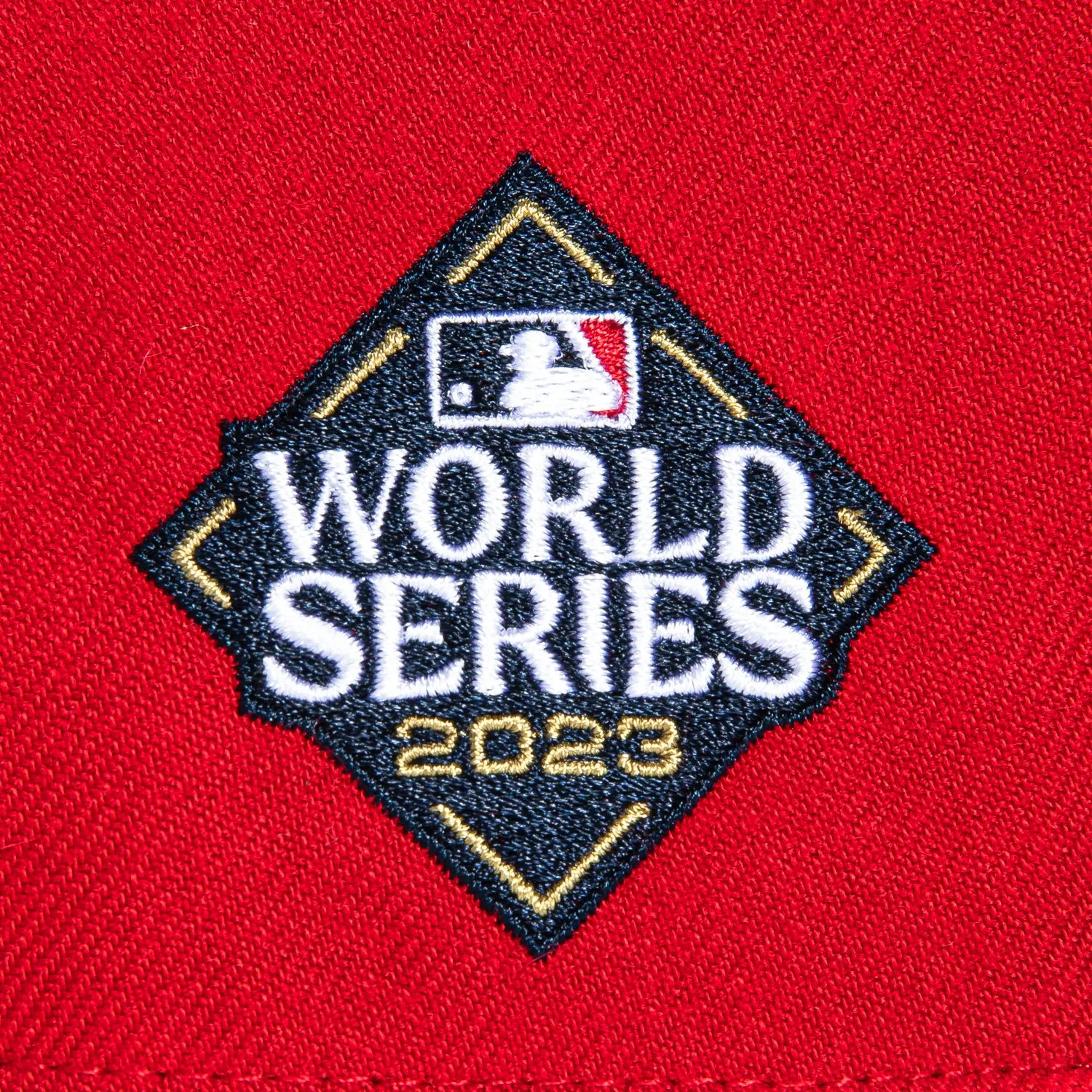 47 Brand Hitch Texas Rangers 2023 World Series Patch Snapback Script Hat - Red, Navy