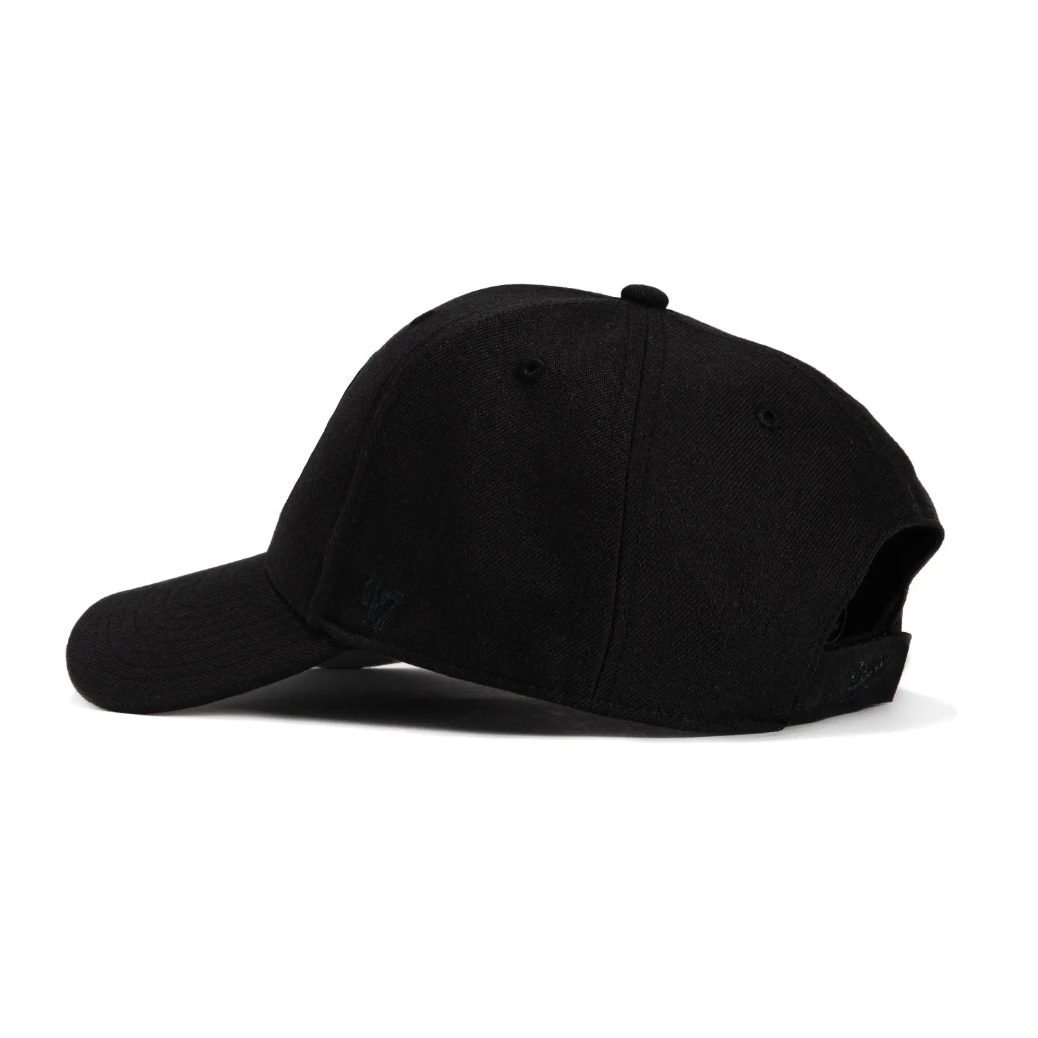 47 Brand Los Angeles Dodgers MVP Adjustable Velcro Hat - Black, Black