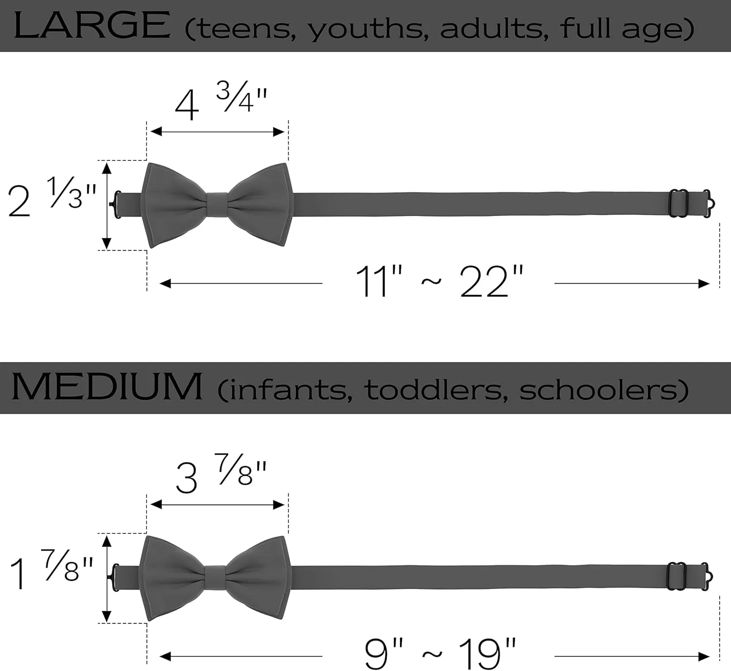 Adam Young Men's Bow Ties with Handkerchief & Cufflinks Pre-Tied Style Formal Satin Classic Bowtie for Tuxedo Faux Silk