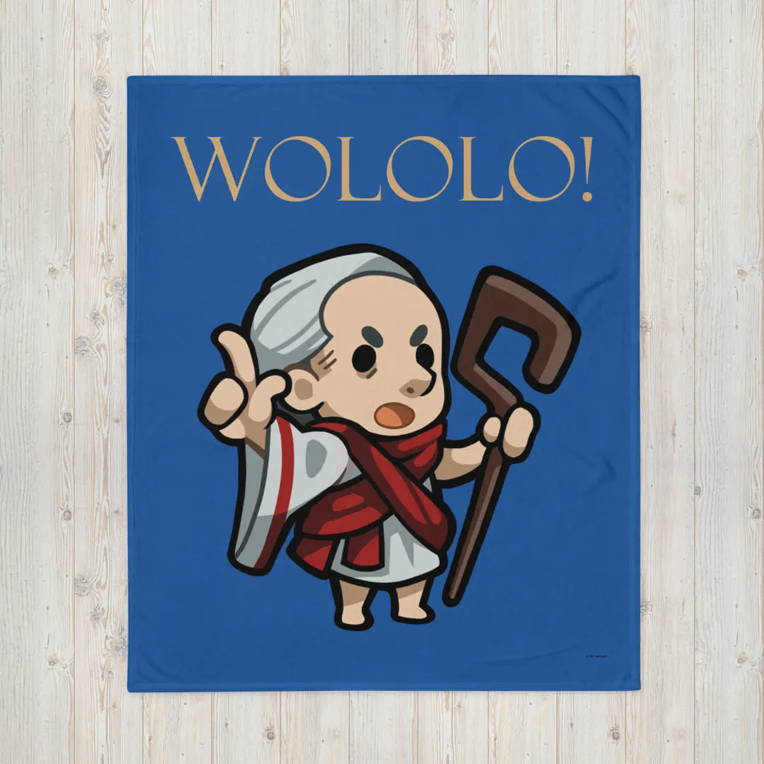 Age of Empires Chibi Wololo! Priest Throw Blanket