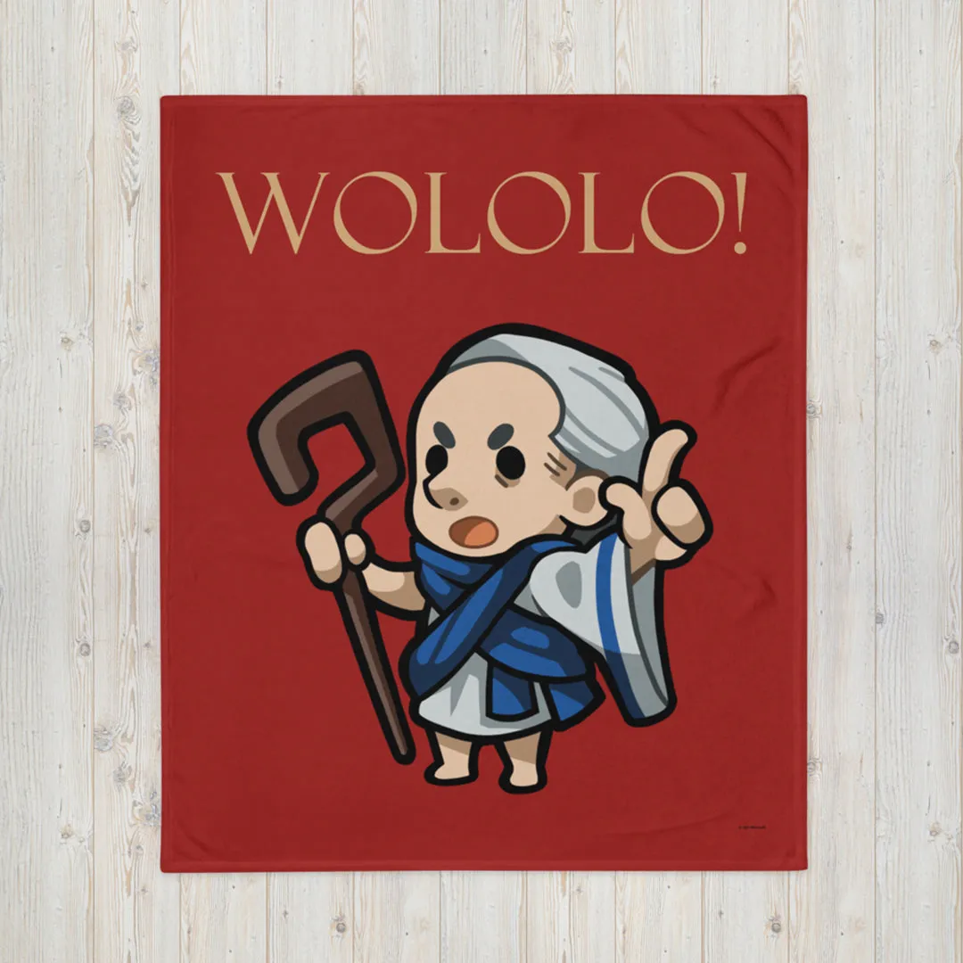 Age of Empires Chibi Wololo! Priest Throw Blanket