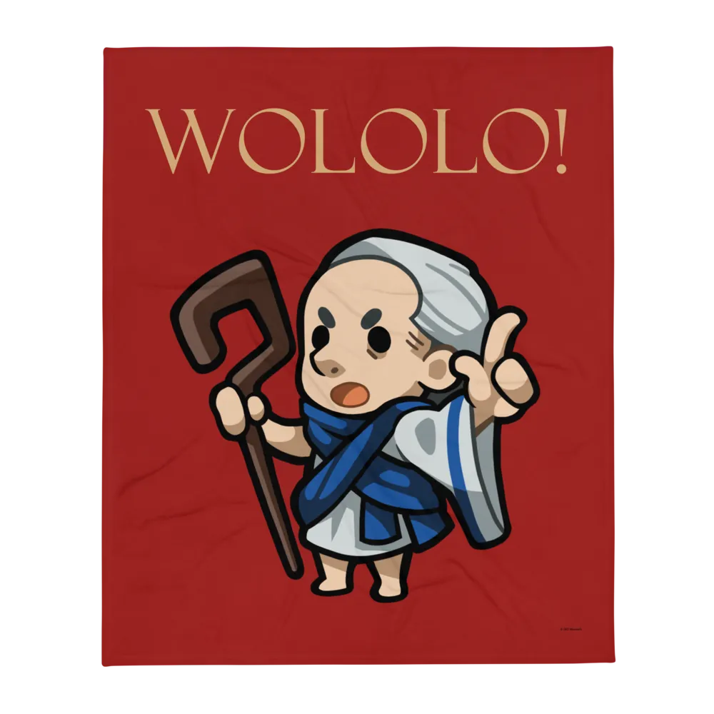 Age of Empires Chibi Wololo! Priest Throw Blanket