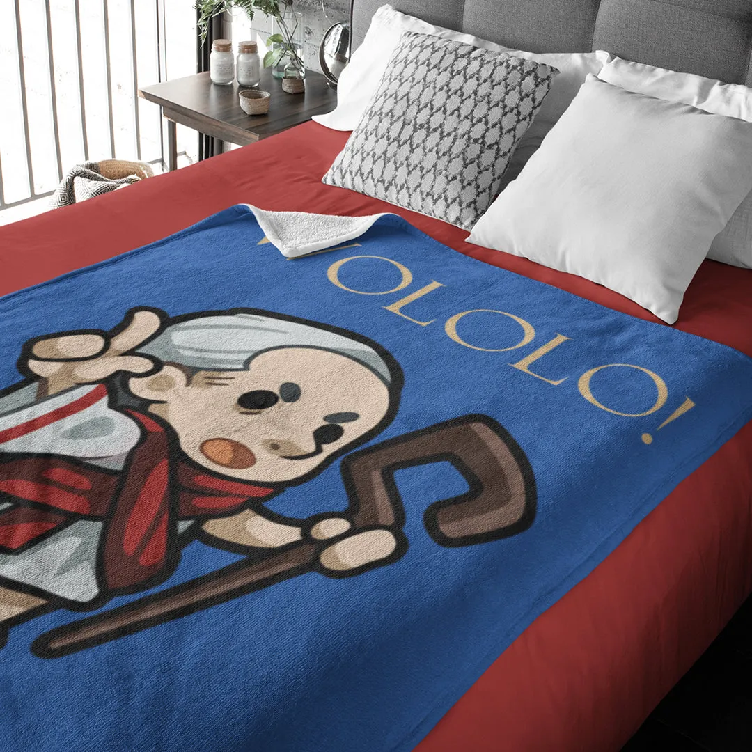 Age of Empires Chibi Wololo! Priest Throw Blanket
