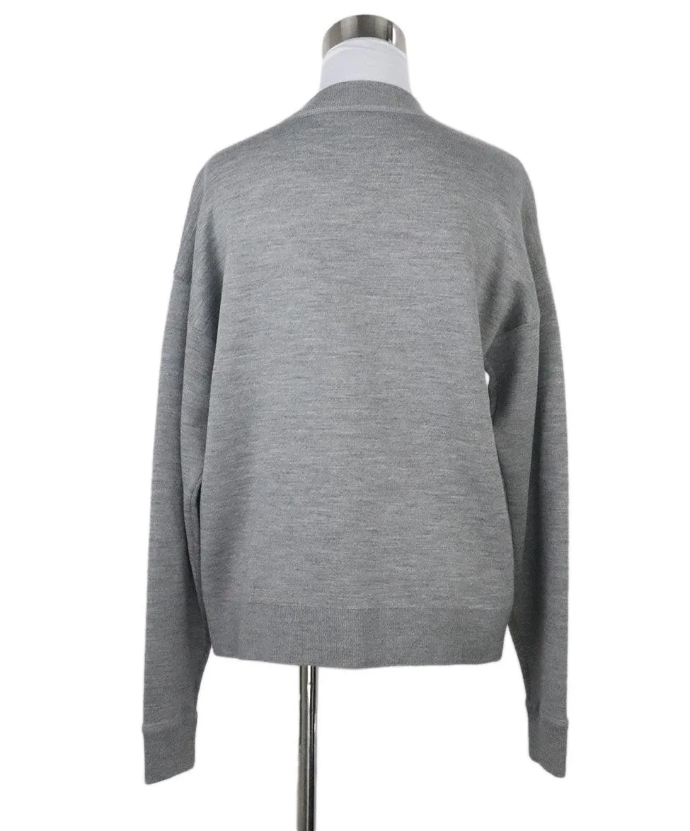 Alexander Wang Grey Wool Cardigan sz 4