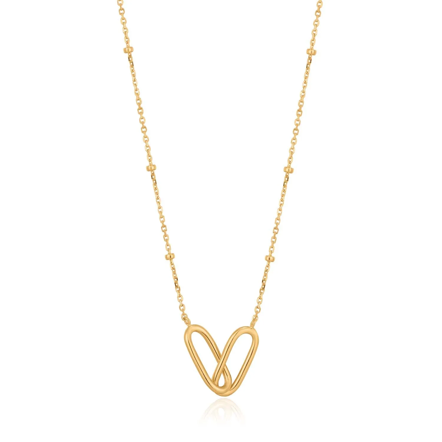 Ania Haie Beaded Chain Link Necklace - Gold