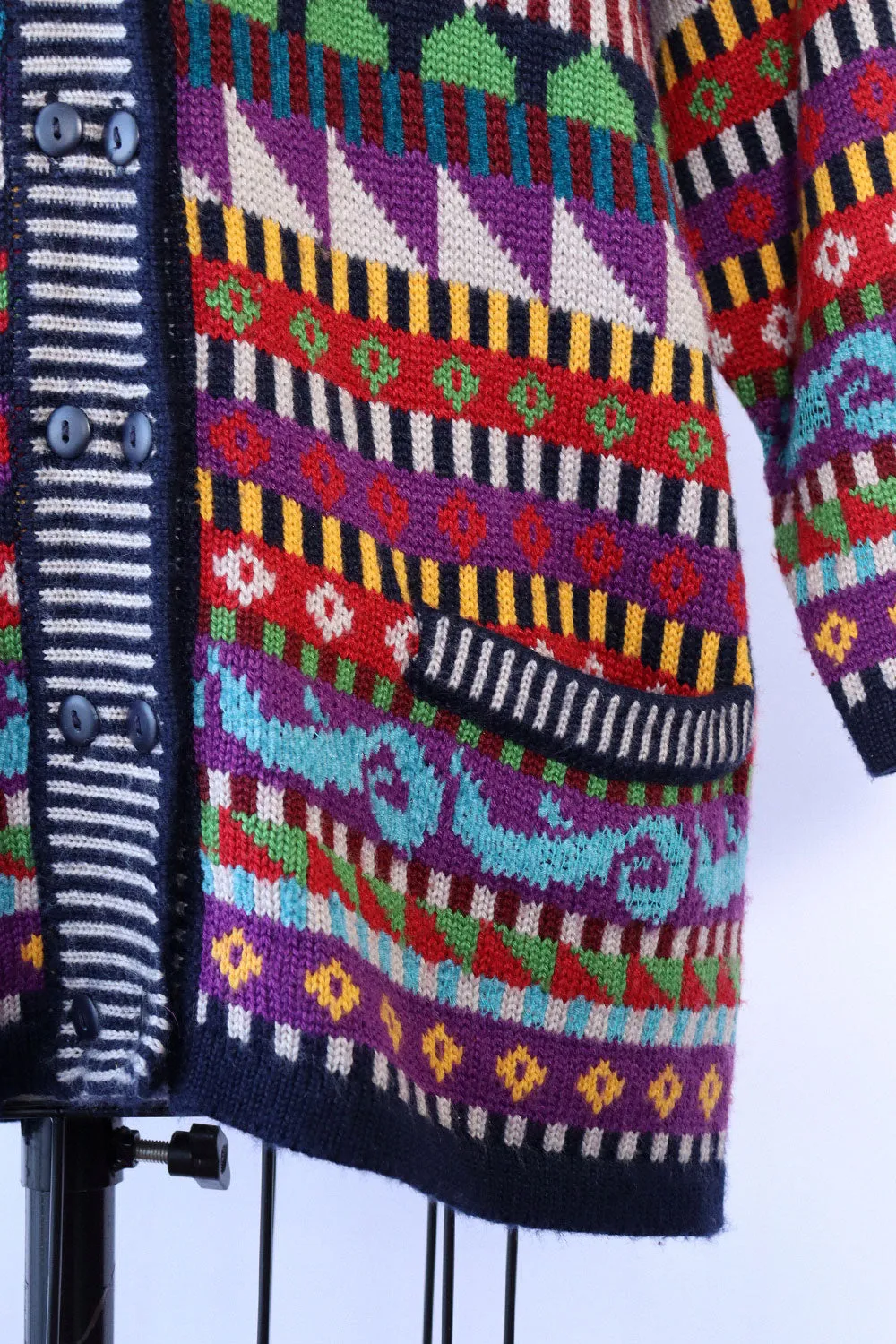 Anne Klein Intarsia Cardigan S-L