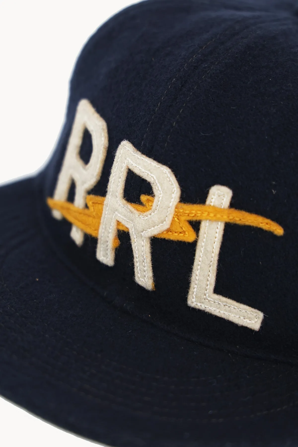 Appliquéd Wool-Blend Felt Ball Cap - Navy