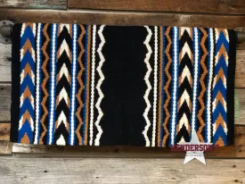 Arrowhead Blanket ~ Black W/Blue