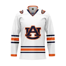 Auburn White Authentic Sublimated With Twill Replica Jersey