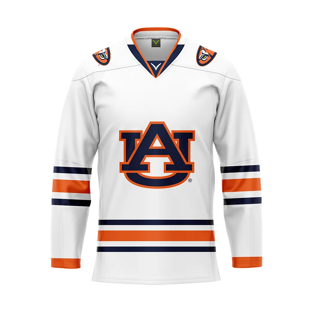 Auburn White Authentic Sublimated With Twill Replica Jersey