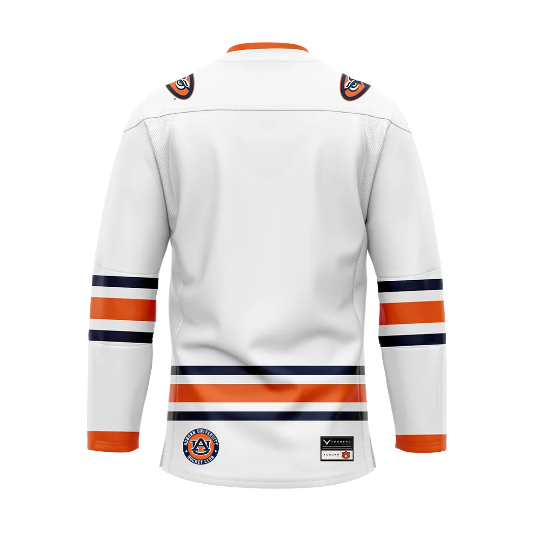 Auburn White Authentic Sublimated With Twill Replica Jersey
