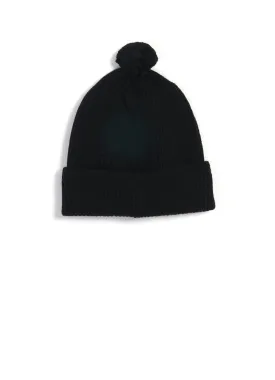 Baby Alpaca Wool Cap | Black