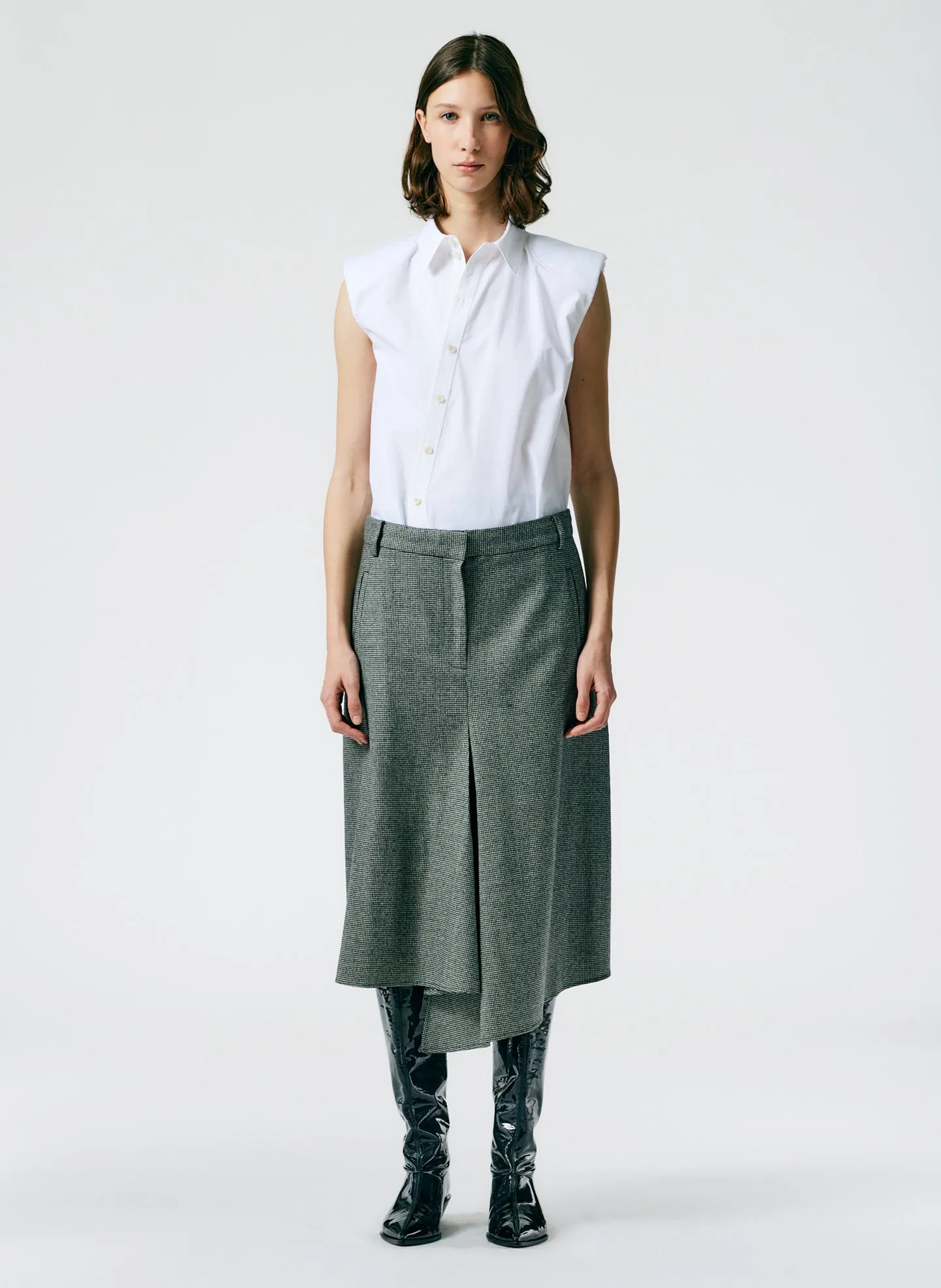 Baby Houndstooth Slouch Skirt
