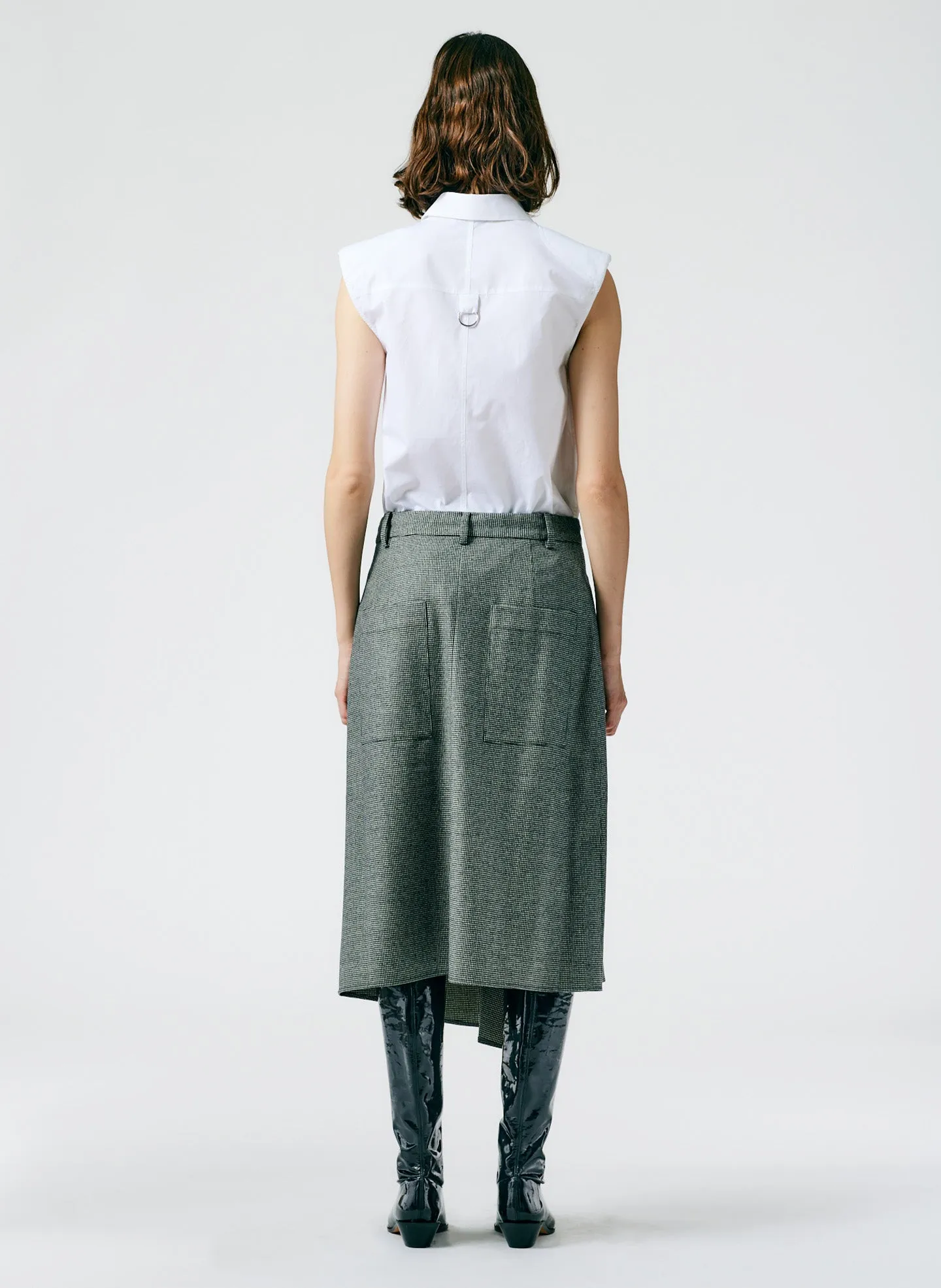 Baby Houndstooth Slouch Skirt