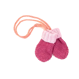 Baby String Mittens - Rose Petals