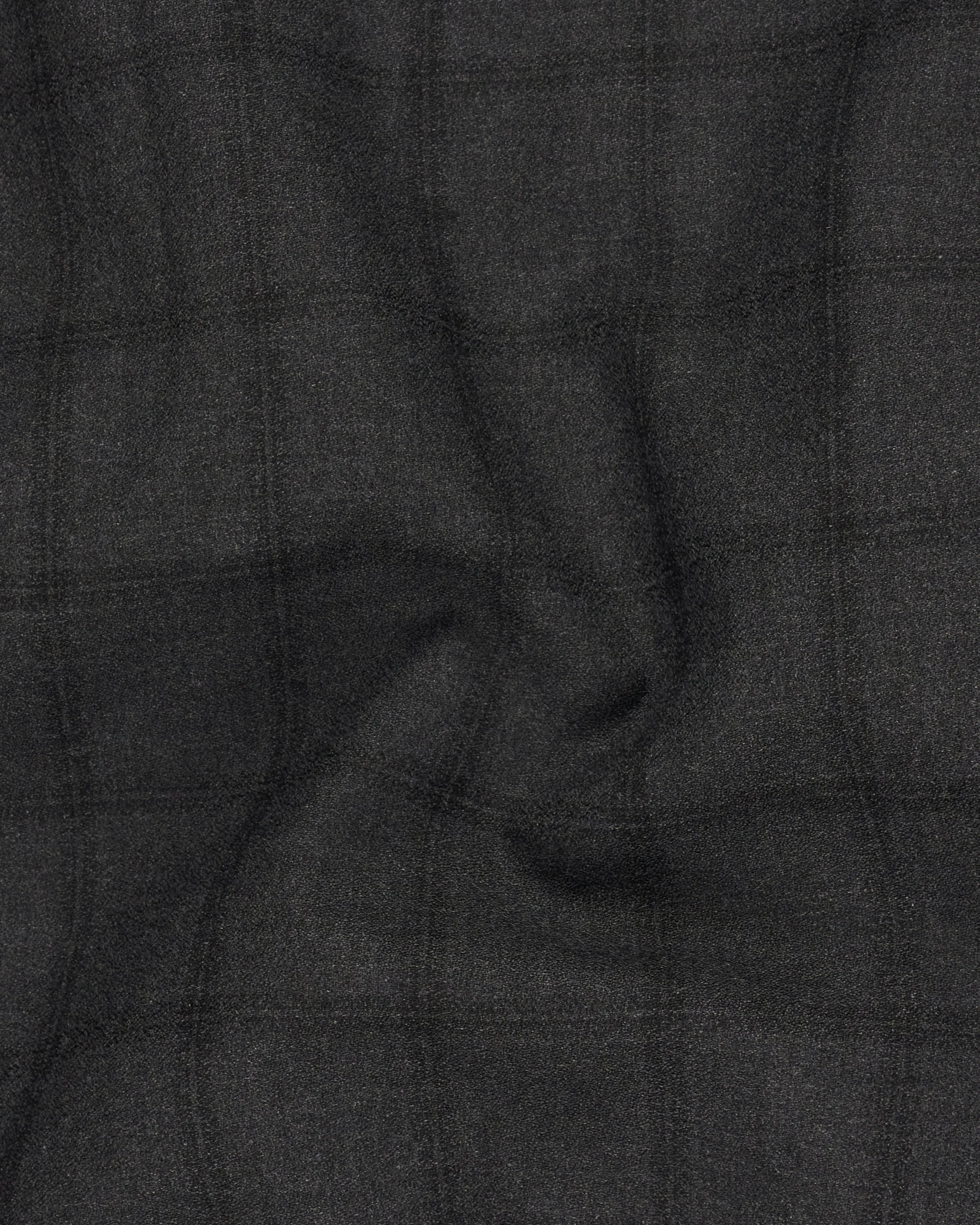 Baltic Black Windowpane Single Breasted Blazer