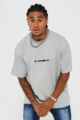 Bartley Oversized Cotton T-Shirt - Grey