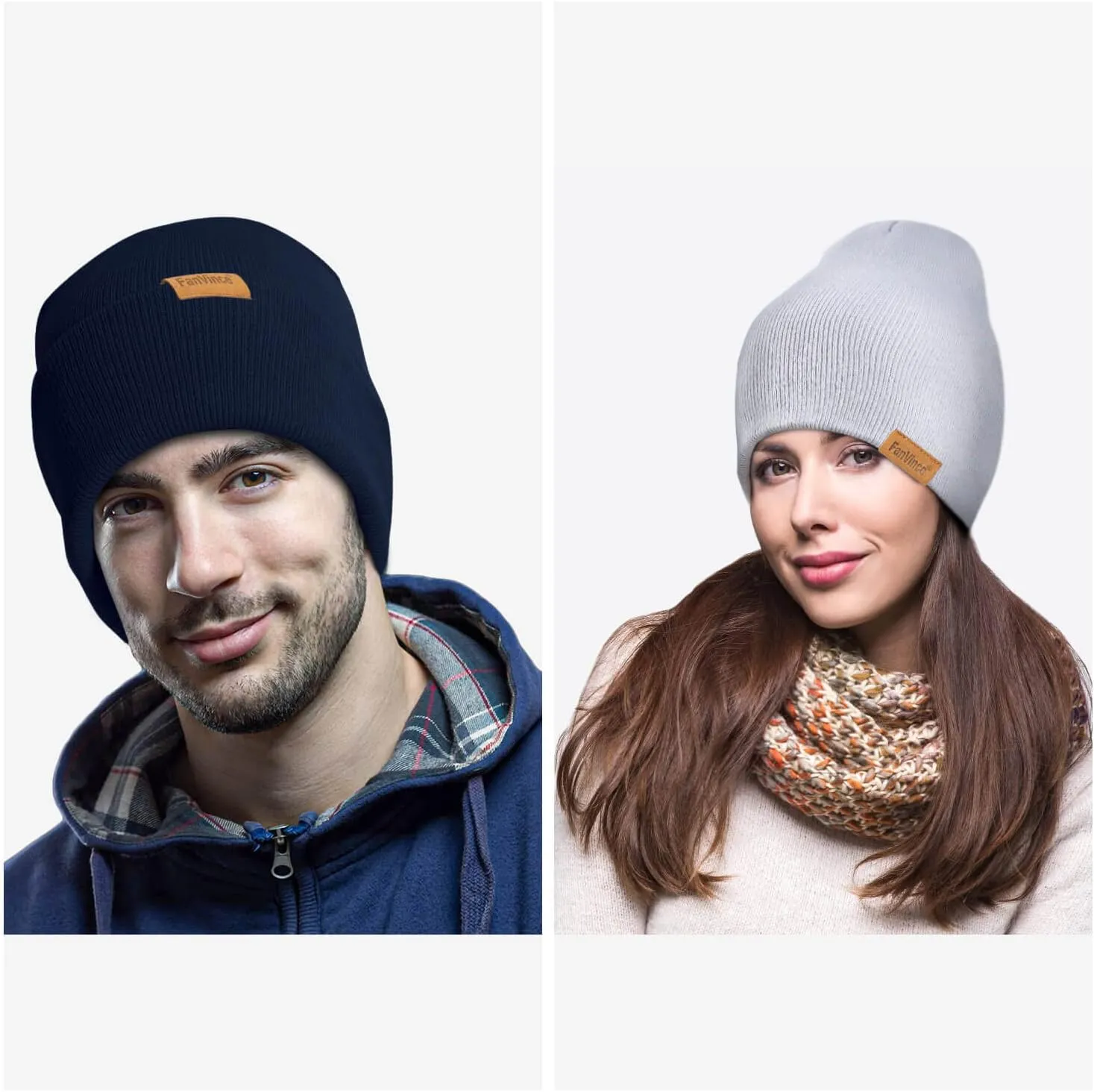 Beanie for Men Winter Thermal Cuffed Knit Hat Warm Gifts Womens Beanies