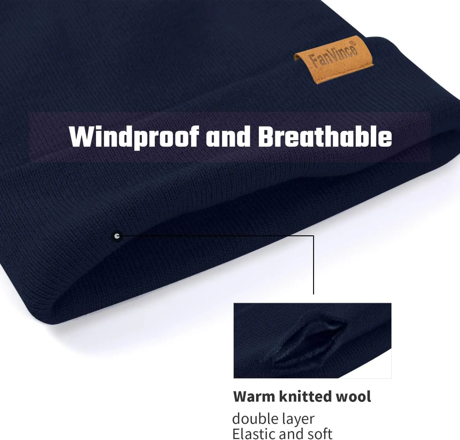 Beanie for Men Winter Thermal Cuffed Knit Hat Warm Gifts Womens Beanies