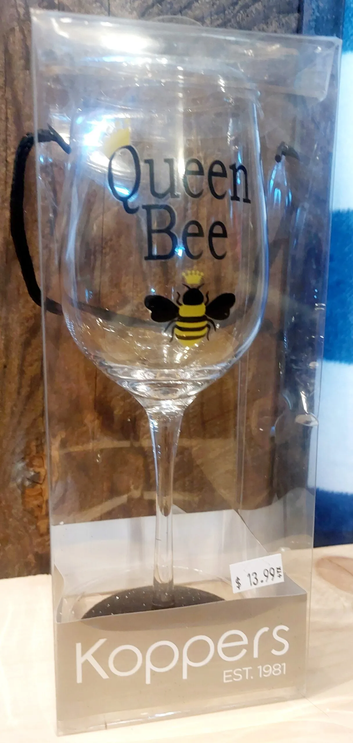 BEE WINE GLASS
