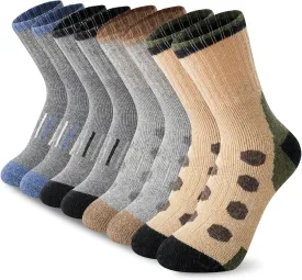 BISOUSOX Kids Wool Socks Boys Socks 10-12 Years Old Soccer Baseball Youth 6-8 Thermal Hiking Boot Crew Cushion Sock Gift