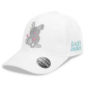Black Keys Lucky Charm Dad Hat White Silver