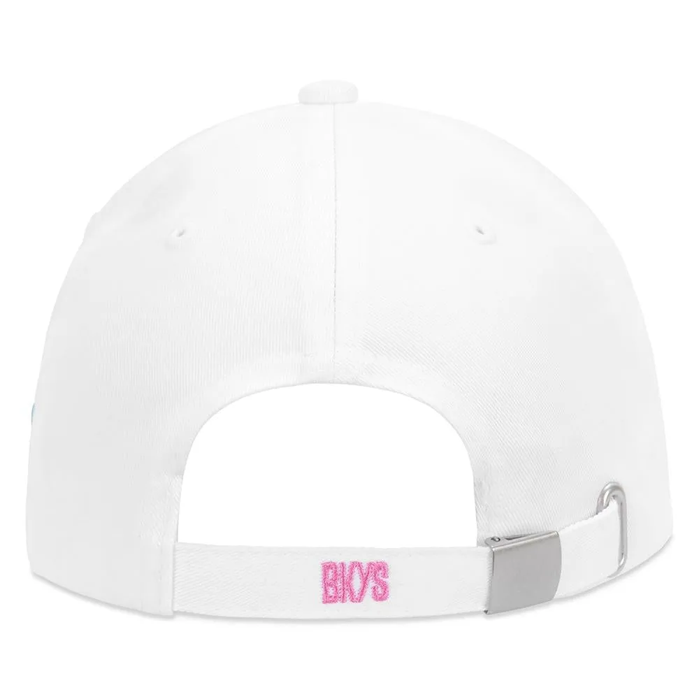 Black Keys Lucky Charm Dad Hat White Silver
