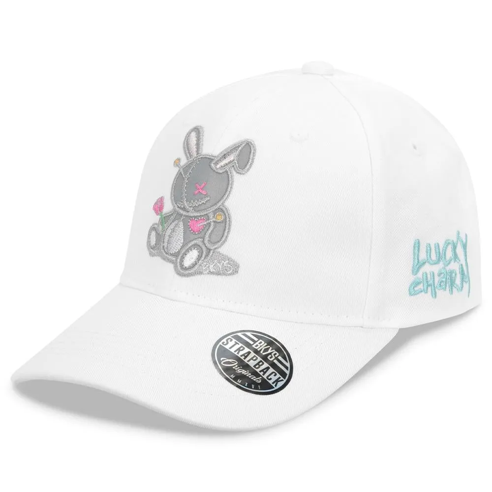 Black Keys Lucky Charm Dad Hat White Silver