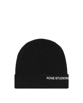 Black Logoed Beanie