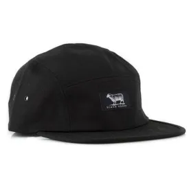 Black Sheep Label 5 Panel Hat Black