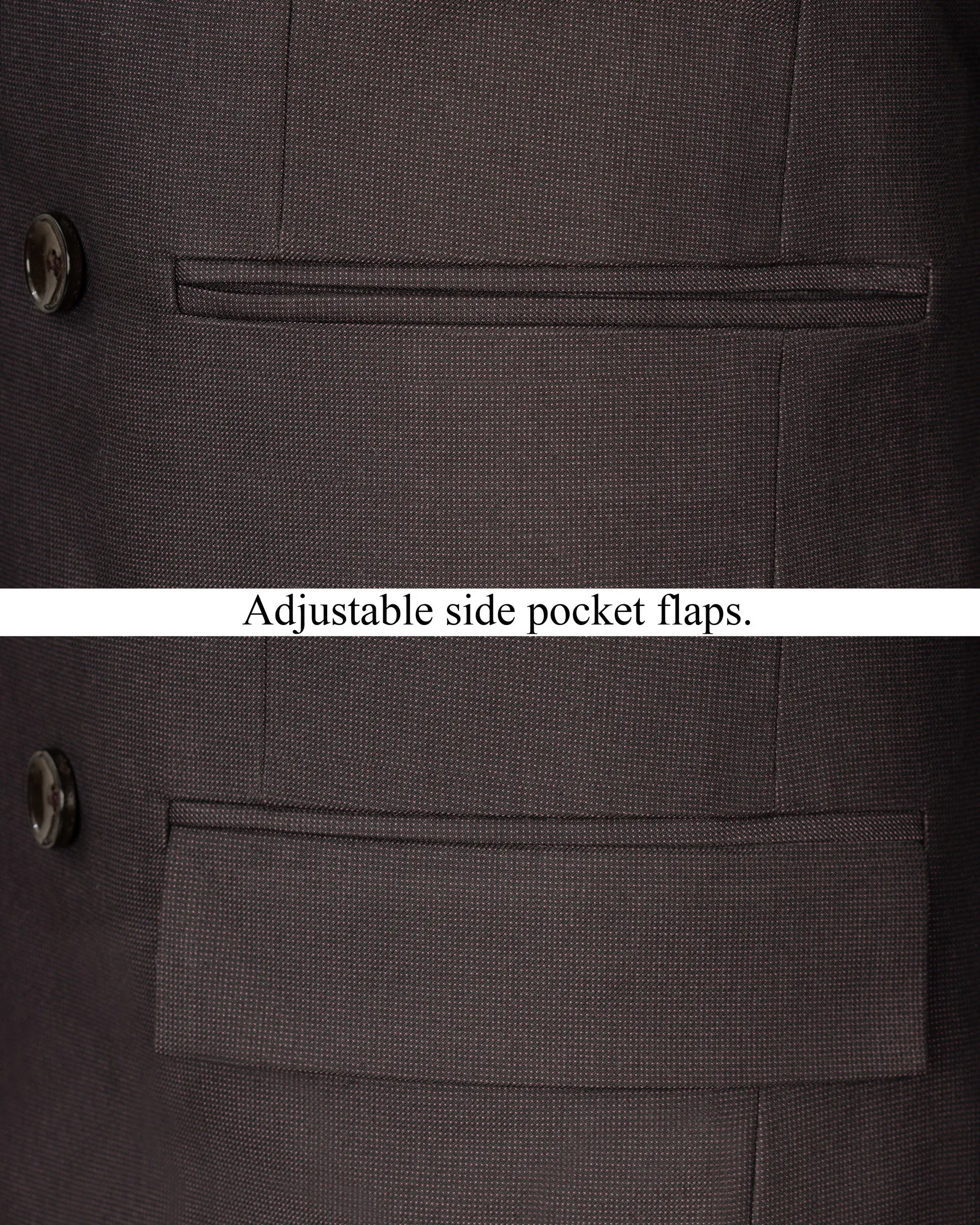 Bleached Cedar Brown Double Breasted Blazer