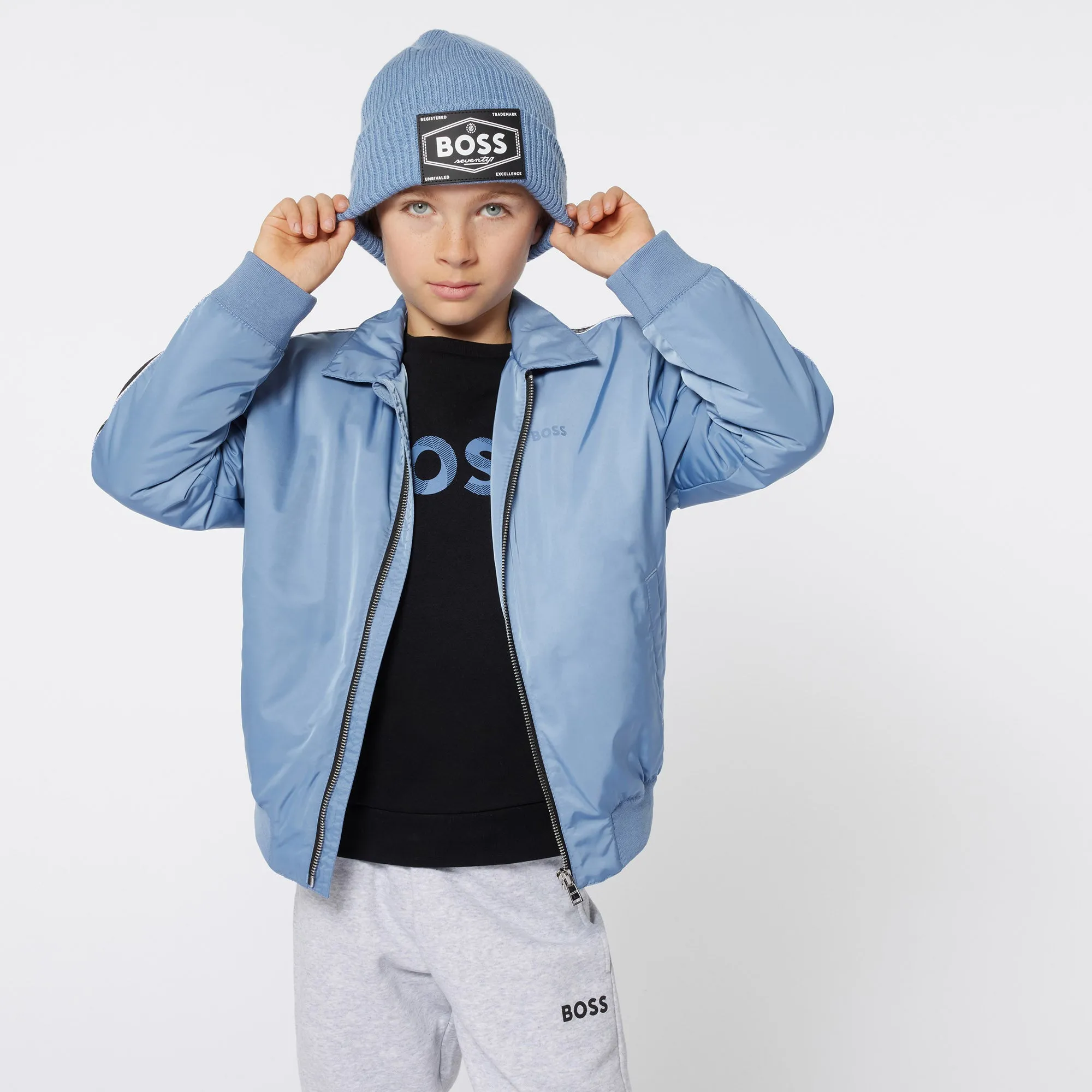 Boss - Blue/Grey Pull on hat