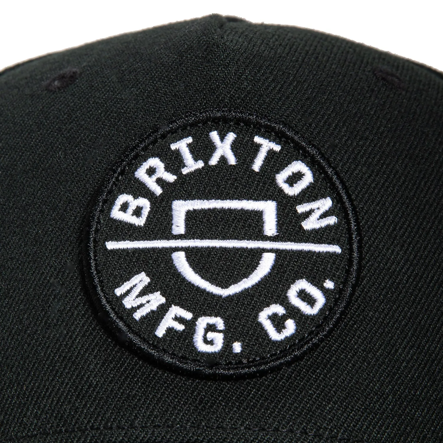 Brixton Crest C MP Snapback Hat - Black