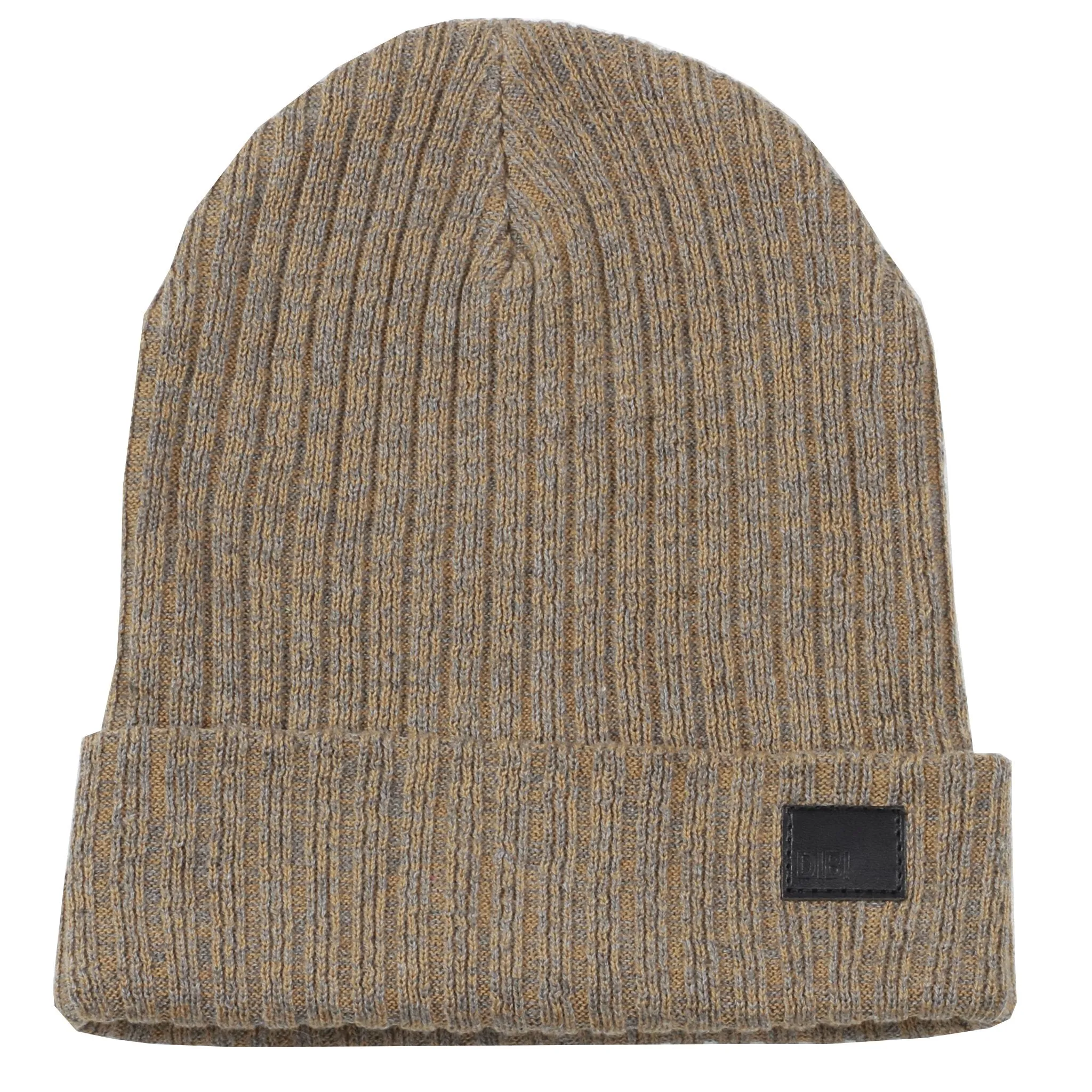Brown & Charcoal Melange Beanie