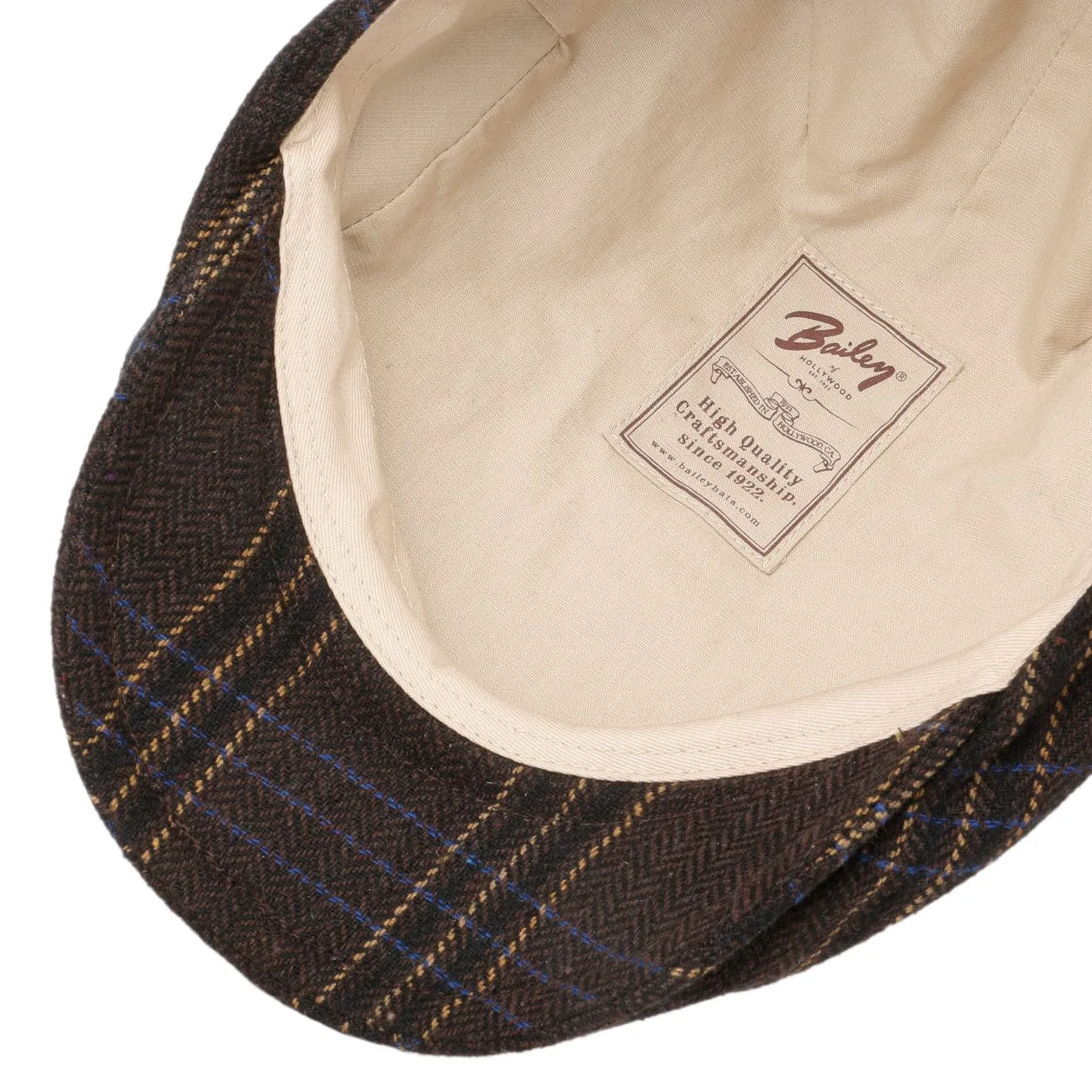Byram Check Flat Cap by Bailey 1922
