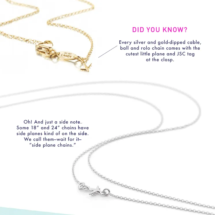 Cable Chains, Thick Gold