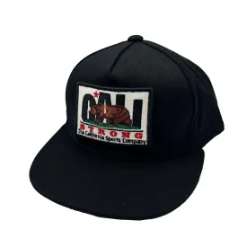 CALI Strong Original Tactical Hat Flat Bill Morale Patch Black Kids