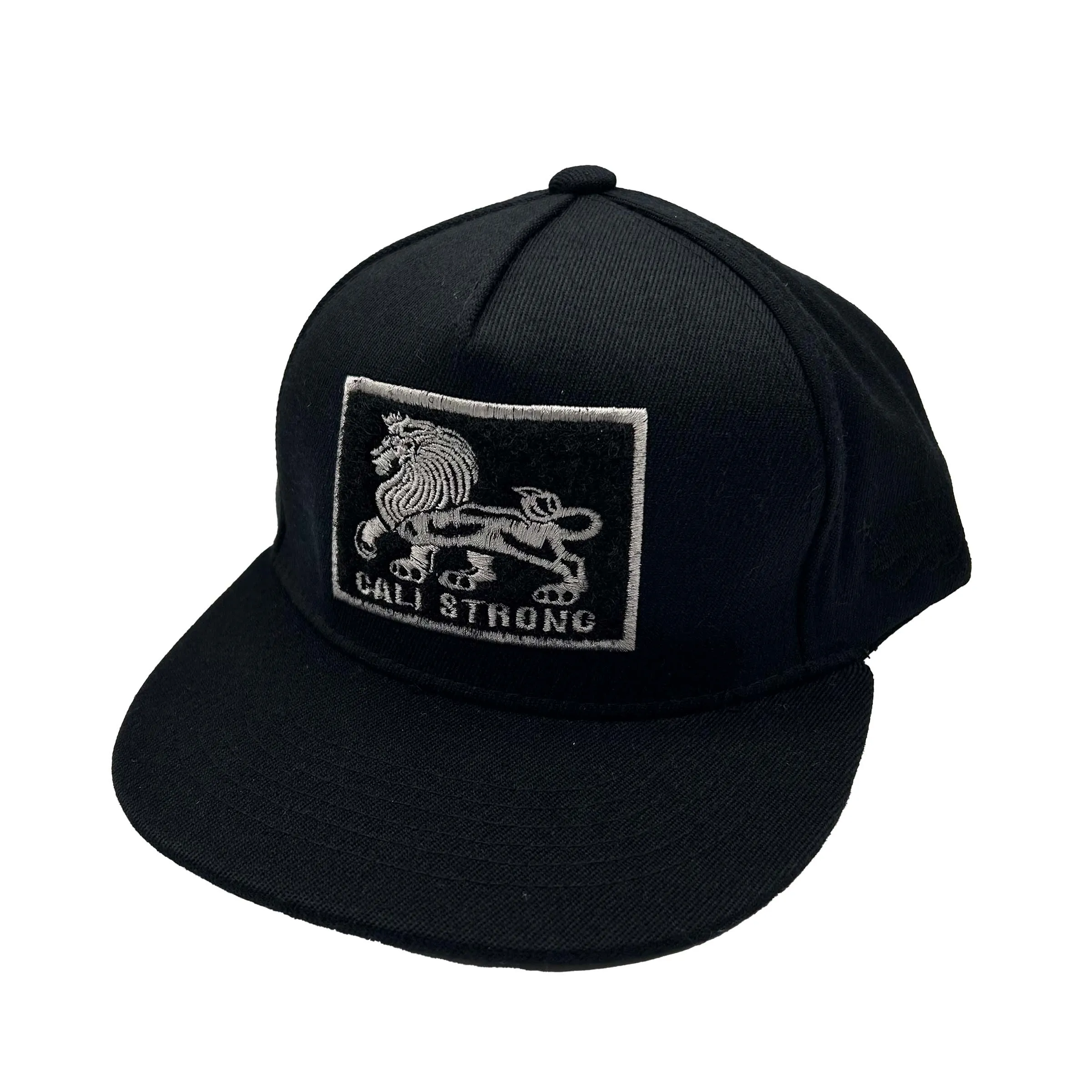 CALI Strong Original Tactical Hat Flat Bill Morale Patch Black Kids