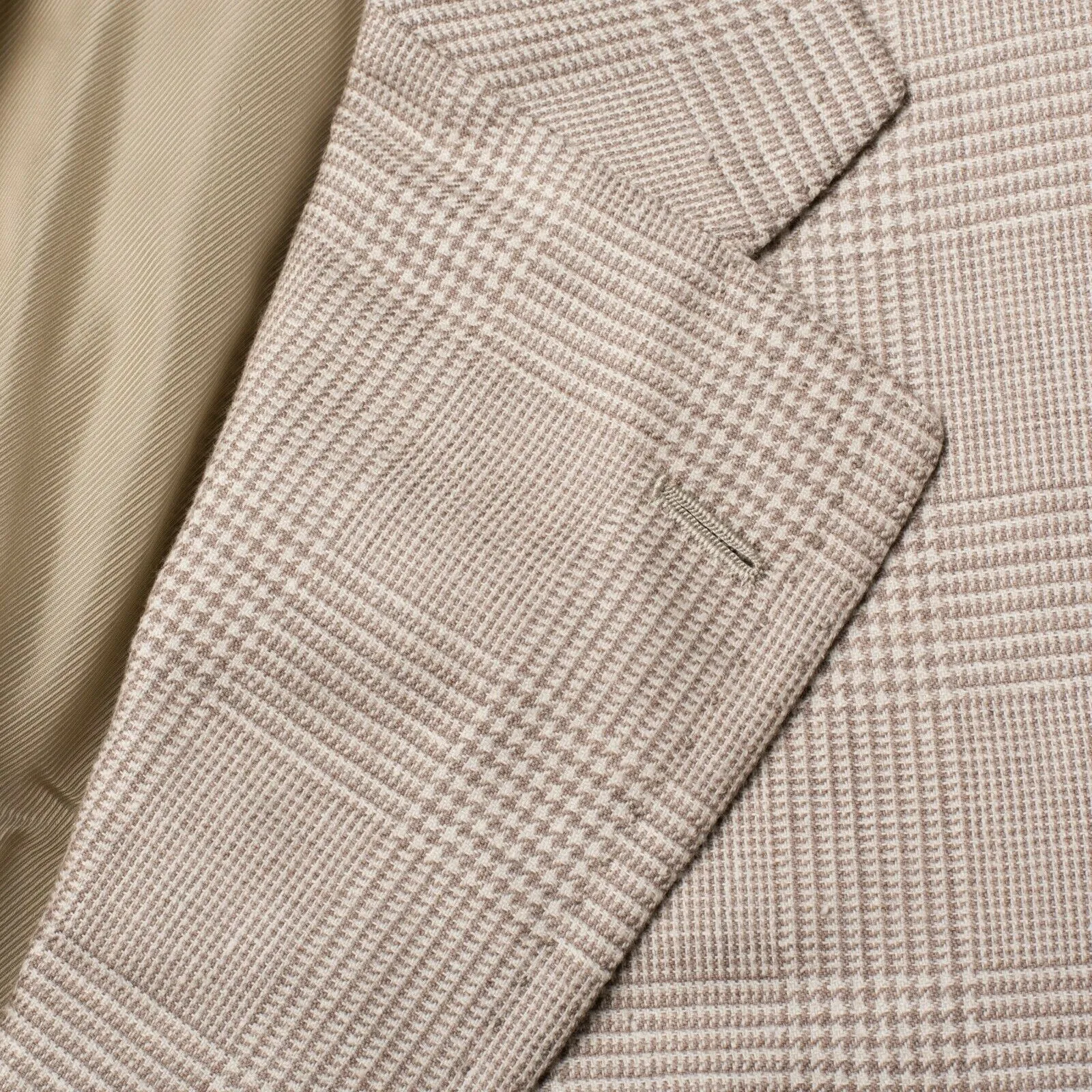 Cesare ATTOLINI Handmade Glen Plaid Silk-Wool Super 150's Jacket 58 NEW US 48