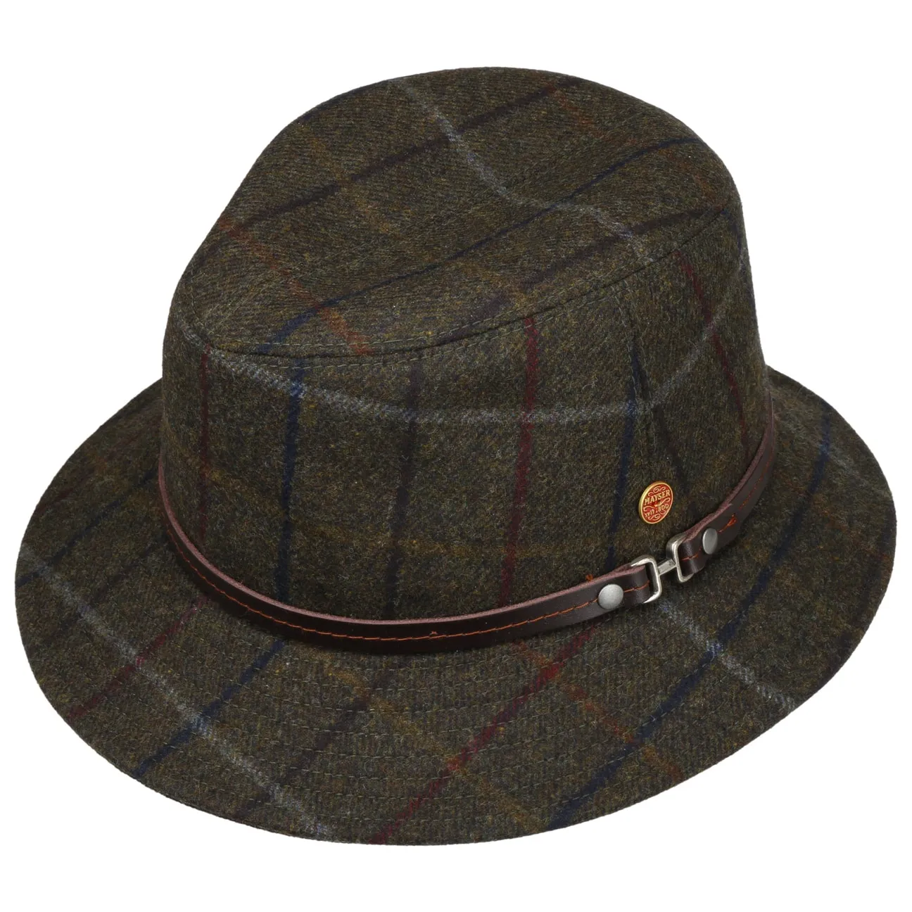 Check Bucket Wool Hat by Mayser