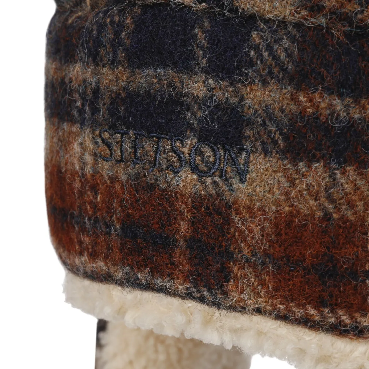 Checked Bomber Aviator Hat by Stetson