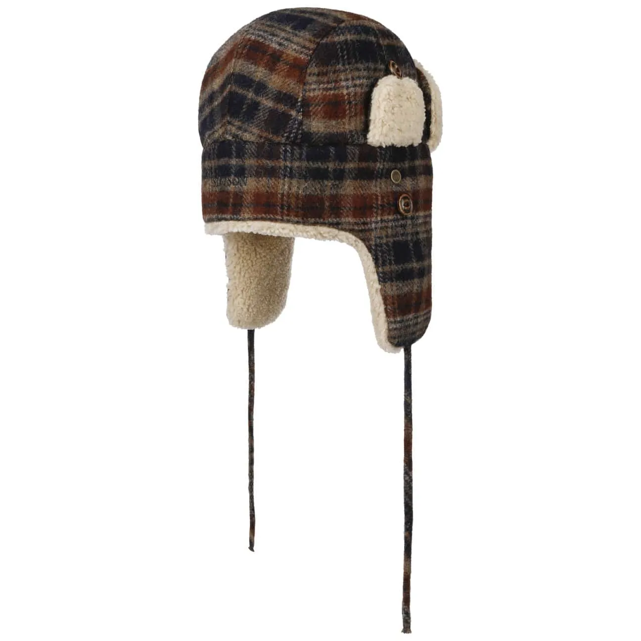 Checked Bomber Aviator Hat by Stetson