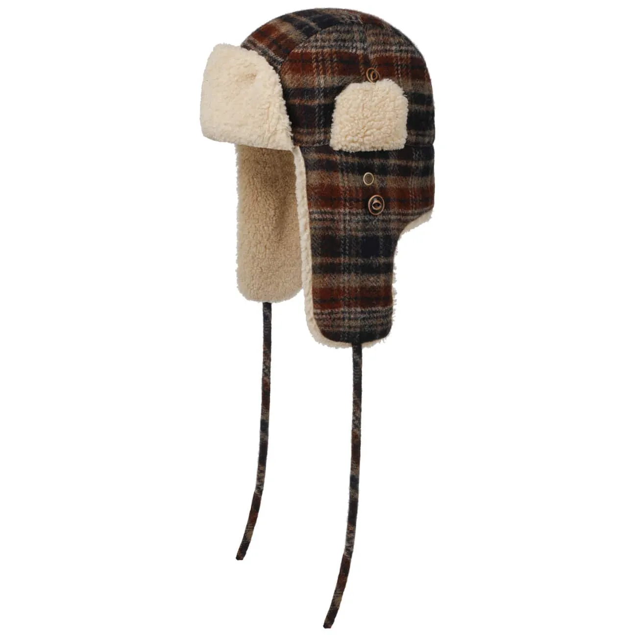 Checked Bomber Aviator Hat by Stetson