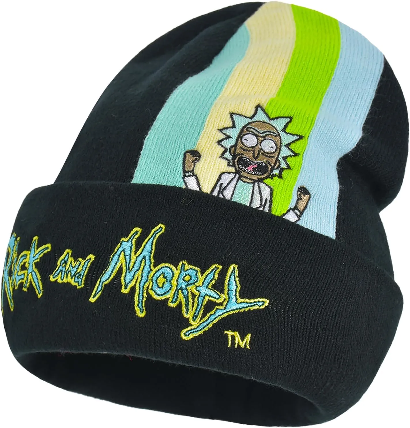 Concept One Rick and Morty Cuff Beanie Hat, Winter Knit Cap