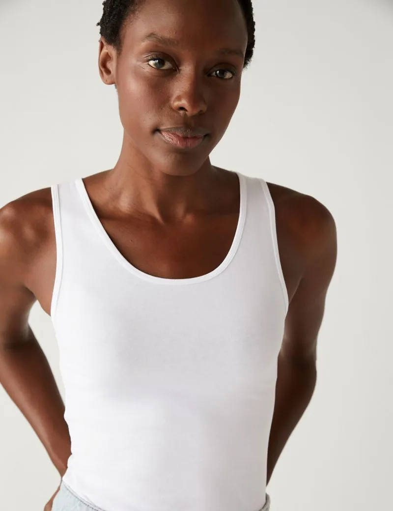 Cotton Rich Vest Top
