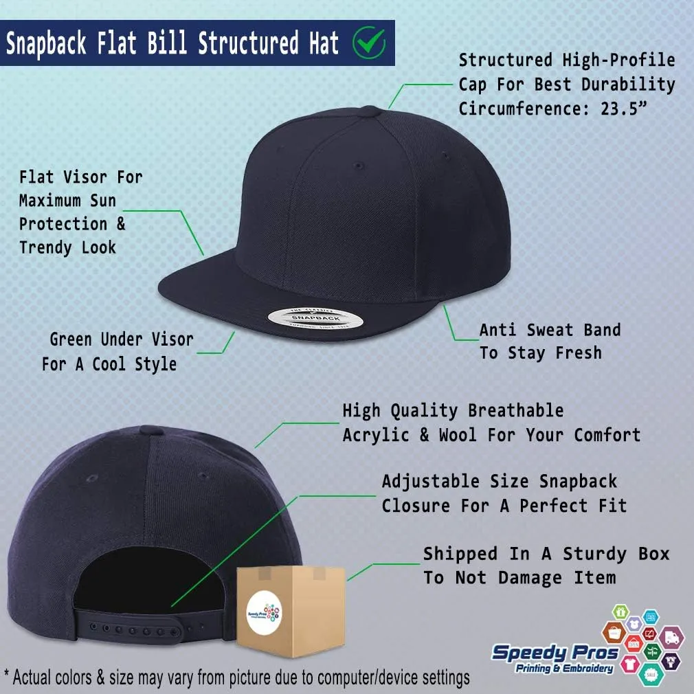Custom Snapback Baseball Cap Gold Outline Orthodox Cross Embroidery Snaps